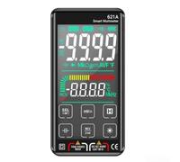 Alanmoship 621A Smart Digital Multimeter 9999 Counts Touchscreen USB Rechargeable NCV Live Wire Detection for Electricians DIY Repairs 5.25 Inch(black)