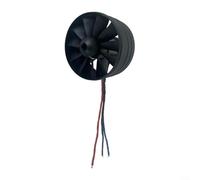 Alanmoship 64Mm EDF Brushless Motor 3300KV 11-Blade Electric Ducted Fan Unit With 60A ESC 4S Battery Support 1600G Thrust For RC Aircraft Model