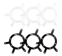 Alanmoship 6pc Billiards Kick Off Stickers Pool Training Aids Film Ball Position Markers for Snooker Practice Game Setup White and Black Set(Black and White)