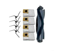 Alanmoship 9-Piece Replacement Kit for Eufy C10 Robot Vacuum with Roller Brush, 4 Side Brushes and 4 Dust Bags for Efficient Home Floor Cleaning ABS Rubber