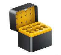 Alanmoship AA AAA Battery Charger Case for 5 7 Size 15V Lithium Cells USB-C Fast Charging Box with 8 Slots LED Indicator Home Travel Storage
