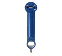 Alanmoship Adjustable Bottle Opener With Sliding Clamp Teeth, Non Slip Grip And Magnetic Storage, Fits 2.5-9.5 Cm Seals, Stainless Steel And Nylon Construction(Blue)