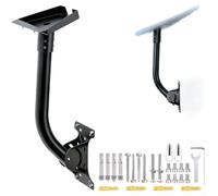 Alanmoship Adjustable Stainless Steel Bend Pipe Roof Bracket for Third Generation Version 3 for fourth Generation Outdoor Use Gray Black(B)