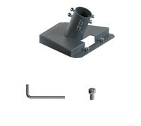 Alanmoship Adjustable Stainless Steel Bend Pipe Roof Bracket for Third Generation Version 3 for fourth Generation Outdoor Use Gray Black(C)
