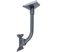 Alanmoship Adjustable Stainless Steel Bend Pipe Roof Bracket for Third Generation Version 3 for fourth Generation Outdoor Use Gray Black(A)