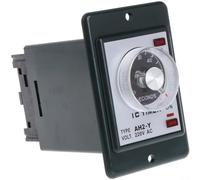 Alanmoship AH2-Y Power On Delay Timer Relay 0-60s with Socket Base, AC 220V 8-Pin DIN Rail Mount for Industrial Control Panel, 86x58mm