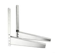 Alanmoship Air Conditioner Mounting Bracket Stainless Steel for 1P 2P 3P 5P Split Wall Central Units Reinforced Structure Silver 45cm 50cm for Residential Use(A)