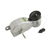 Alanmoship Aluminium Alloy Chalk Line Tool with Horizontal Bubble, Precision Ink Marking Layout Hand Tool for Woodworking Carpentry, Silver 16x6x6cm