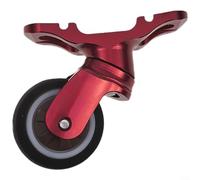 Alanmoship Aluminum Alloy Caster Wheel 32mm Silent for BROMPTON Folding Bike Mudguard A/C/T/P Line Omnirectional Replacement Part Black Silver Red Gold(Red)