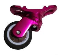 Alanmoship Aluminum Alloy Caster Wheel 32mm Silent for BROMPTON Folding Bike Mudguard A/C/T/P Line Omnirectional Replacement Part Black Silver Red Gold(Rose Red)