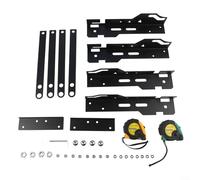 Alanmoship Automotive Toe Alignment Tool for Home Use, Metal Wheel Calibration Kit with Tape Measure, Compatible with 14mm and 16mm Nuts on for JEEPS Trucks SUVs, Black Orange-Red(Black)