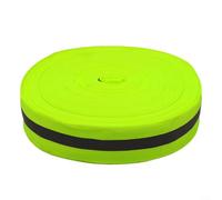 Alanmoship Beach Volleyball Boundary and Athletics Track Finish Line Tape with Reflective Strip, Polyester 5 cm Wide x 100 m Long, for Outdoor Sports Events in Day or Night(green)