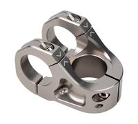 Alanmoship Bicycle Short Stem 35mm CNC Hollow Aluminum Alloy for Mountain Road Folding Bikes, Fits 286mm Fork and 318mm Handlebars, Ultra Light Riser for Enduro for TRAIL DH Rides(grey)