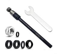 Alanmoship Bike Trailer Thru Axle 160-178mm Adjustable M12x10 Thread with Hex Wrench, Aluminium Alloy and Stainless Steel Construction for Thule, for qeridoo, Croozer Cargo or Child Trailers,