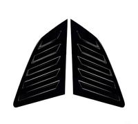Alanmoship Black Rear Side Window Louver Shutter Trim Cover Compatible With For A3 S3 8V Sportback Hatchback 2014-2020, 2PCS Plastic Quarter Glass Covers