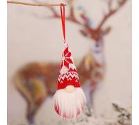 Alanmoship Christmas Gnomes Plush Santa Doll Xmas Gonk Dwarf for ELF Decoration Ornaments Festive Home Window Tree Pendants 16 * 6CM(B)