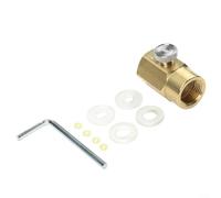 Alanmoship Cylinder Refill Adapter TR21-4 to CGA320 Connector for SodaStream, Brass Gas Refiller for Home Use with US CAN Bulk Cylinders, Gold
