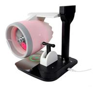 Alanmoship Desktop for turbine Fan With Wireless Charging For Office | High-Speed Air Cooler, 15W Fast Charge, LED Light, PL ABS Material, for White, 21cm, for Home Bedroom(red light)
