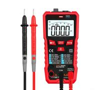 Alanmoship Digital Multimeter Ta801D 5999 Counts Auto-Ranging Ncv Live Wire Test Meter With Backlight Flashlight Data Hold For Electricians Home Diy Red