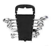 Alanmoship Double Open End Wrench Set Chrome Vanadium Steel for Brake Line Fuel Pipe - 6PC 8PC Spanner Kit Hydraulic Fittings 6-22mm(7 pcs)