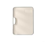 Alanmoship Double-Sided Kitchen Cutting Board with Non-Slip Surfaces and Raised Edge for Fruit and Vegetable Prep, Reusable PE+PP Material, Beige(26 * 36cm)