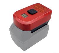 Alanmoship Dual USB Battery Charger Adapter for 18V-20V Li-ion Tools, Fast Charging Power Source Hub with Dual Ports for Travel Camping for WORKSITE, 110x70x50mm(for 48-11-1862)