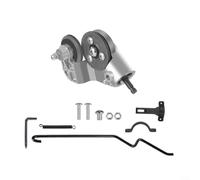 Alanmoship Electric Drill Nibbler Sheet Metal Cutting Tool Carbon Steel Converter Head, for DIY Metal Shearing Tasks Silver Black Finish Accessory