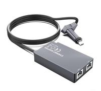 Alanmoship Ethernet Adapter,1000 Mbps For Starlink For Gen 2 Systems For V2 Rectangular Dish And Mesh WiFi Routers 3.3 Feet Cable Length Wired Internet Connection Extenal Network Adapter