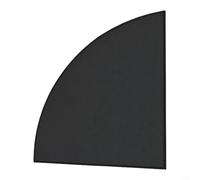 Alanmoship Fire Blanket For Fireplace And Grill, Foldable Spark Guard | Foldable Spark Guard Mat, Heat Resistant Rubber Construction, 24x19x2cm Black Fire Blanket, Space Saving Design for Hearth