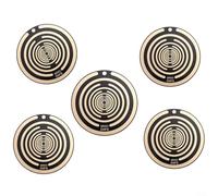 Alanmoship For Tesla Five Elements Polarization Energy Disc, With Multi-Frequency Oscillation Technology, Copper Track Environmental Energy, For Natural Pain Relief And Wellness(Black)