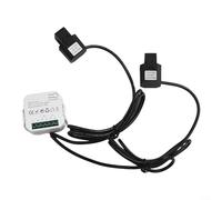 Alanmoship for TUYA Smart Bidirectional Energy Meter 2 Channel with for CT Clamp, Real-Time Power Monitor, for Home Solar System, WiFi Compatible with Smart Hub, 100-240V(2 Channel)