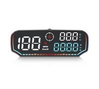 Alanmoship GPS Speedometer Car Head Up Display Digital HUD KMH MPH For All Vehicles With Suction Cup Bracket Non-Slip Mat LED Screen Auto Brightness Adjustment