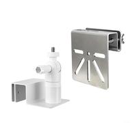 Alanmoship Gutter Mount Bracket for Reolink for ARGUS 4G LTE, for ARGUS PT Solar Security Camera Holder with ABS and Metal Construction, Outdoor Surveillance Accessory, Black(Whtie)