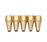 Alanmoship H01-2 Acetylene Gas Brazing Nozzle Set 5 Pieces Copper Welding Tips M6x1 Thread For Oxygen Welding Jewelry Heating Metal Cutting 0.5-0.9mm(0.7mm)