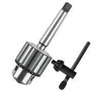 Alanmoship Heavy Duty Drill Chuck 1/32-5/8 with MT2-JT3 Shank and Key, High-Quality Material, Suitable for Drill Or Lathe Spindles, Balanced Jaws Design
