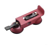 Alanmoship Heavy Duty Dual Claw Floor Gap Repair Suction Cup for Wood Floors, Strong Grip Tool for Hardwood for TILE Marble Glass, Red Alloy ABS 19x19cm
