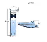 Alanmoship Heavy Duty Stainless Steel Bow Anchor Roller Bracket, Marine Hardware Yacht Boat Docking Windlass 200Mm 230Mm 250Mm Silver(250mm)