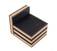 Alanmoship Industrial Rubber Cork Anti Vibration Pads 50X50mm Shock Absorbing Mat For Heavy Equipment Machine Noise Reduction Non Slip Face 4 Pack