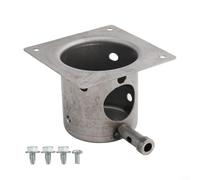 Alanmoship Iron Fire Burn Pot Replacement Part for Traeger for Z Grills Pellet Grills with Hot Rod Igniter Kit Outdoor BBQ Grill Repair Accessory 127x127x95mm(A)