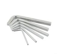 Alanmoship L Shape Square Head Wrench Set, 6 Piece Chromium Vanadium Steel 4 Point Screwdriver Keys 3-8Mm For Tightening Square Screws In Home, Garden