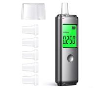 Alanmoship LED Display Automatic Breathalyzer Alcohol Tester Rechargeable Portable Drunk Driving Detector With Dual Detection Modes For Car Safety