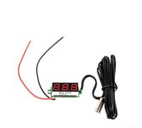 Alanmoship LED Thermometer With Digital Display And 10K Temperature Probe, Suitable For Precise Temperature Measurement In Car, Refrigerator, And Air Conditioning Environments(Red)