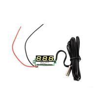 Alanmoship LED Thermometer With Digital Display And 10K Temperature Probe, Suitable For Precise Temperature Measurement In Car, Refrigerator, And Air Conditioning Environments(Yellow)