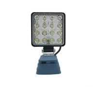 Alanmoship LED Work Light Compatible With For BOSCH Li-Ion Battery Rotatable Flashlight Spotlight With USB Charging Port For Workshop Outdoor Field Lighting(B)