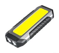 Alanmoship LED Work Light With USB-C Rechargeable Battery, 1000 Lumens XPE And COB Dual Light Sources, 7 Lighting Modes, Magnetic Base And Foldable Hook
