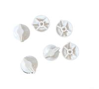 Alanmoship Light Almond Timer Switch Knobs, 6-Pack For FD Series Spring-Wound Wall Timers (FD5MW/FD15MWC/FD60MHW), 1-Inch D-Shaped Plastic Knobs