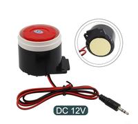 Alanmoship Loud 120DB Indoor Security Siren Alarm DC12V 24V, Electronic Sound For Home, Office, Warehouse, Factory And Shopping Mall Safety, High Decibel Intrusion Deterrent(12V)