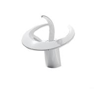 Alanmoship Modern Single Hole Waterfall Basin Faucet Contemporary Bathroom Sink Mixer Tap Hot Cold Water Control Solid Copper Construction White Black Gray Options(White)