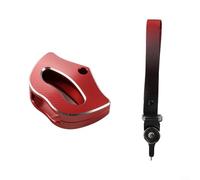 Alanmoship Motorcycle Key Shell Cover with Wrist Lanyard, Aluminium Alloy Key Case for for Can Am Spyder for RS RTS RT ST STS F3 Rider Accessory(Red)