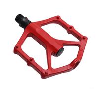 Alanmoship Mountain Bike Pedals Aluminum Alloy Double Bearing Lightweight Anti-Slip Platform Pedals For MTB Road Cycling Bicycle 9.78x5.99cm Black Red Orange Green Purple(Red)